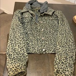 Obey cheetah print jacklet